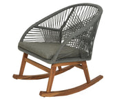SEDIA A DONDOLO ROCKING 83X74X88CM GRIGIA