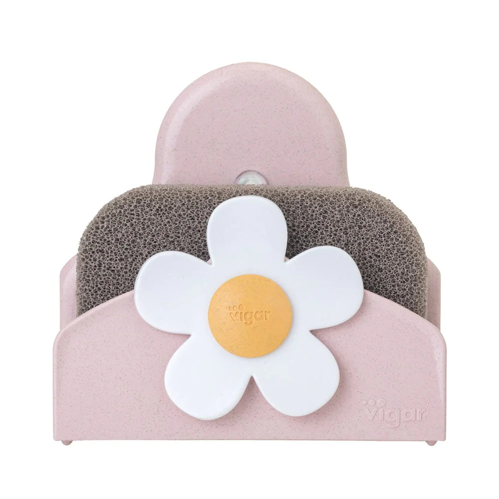 PORTASPUGNETTA CON VENTOSA "FLORGANIC" ROSA