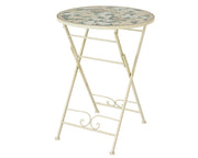 OFFERTA TAVOLO BISTRO GENEVA 58X76CM CON DUE SEDIE 39X50X93CM MOSAICO