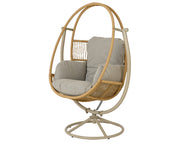 POLTRONA SOSPESA GIREVOLE TUNJA IN VIMINI H160CM - BEIGE