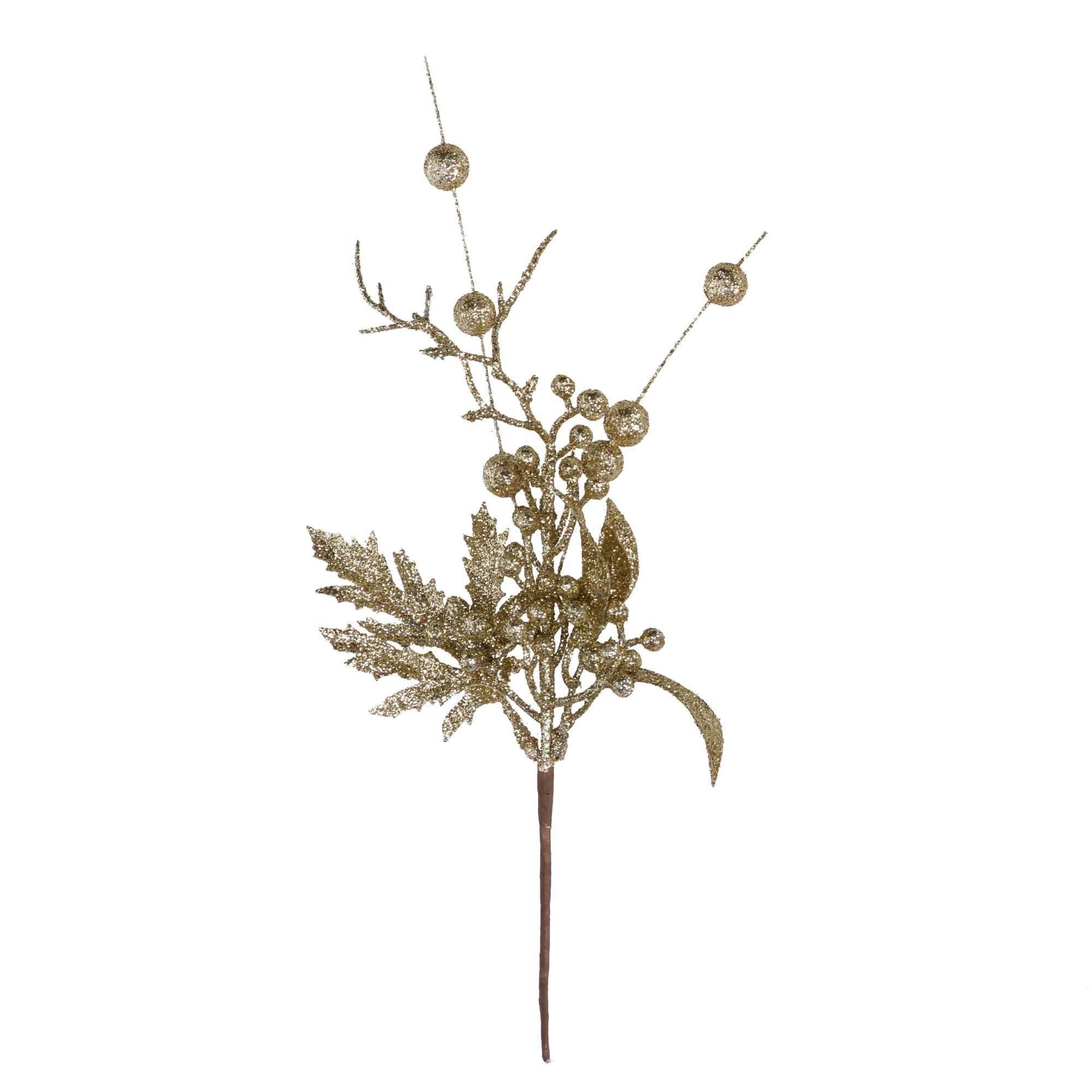 Mazzo di Bacche 33 cm Oro