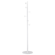 Appendiabiti da Terra in Metallo Bianco con Base Marol 37x37x175cm Peraga Home