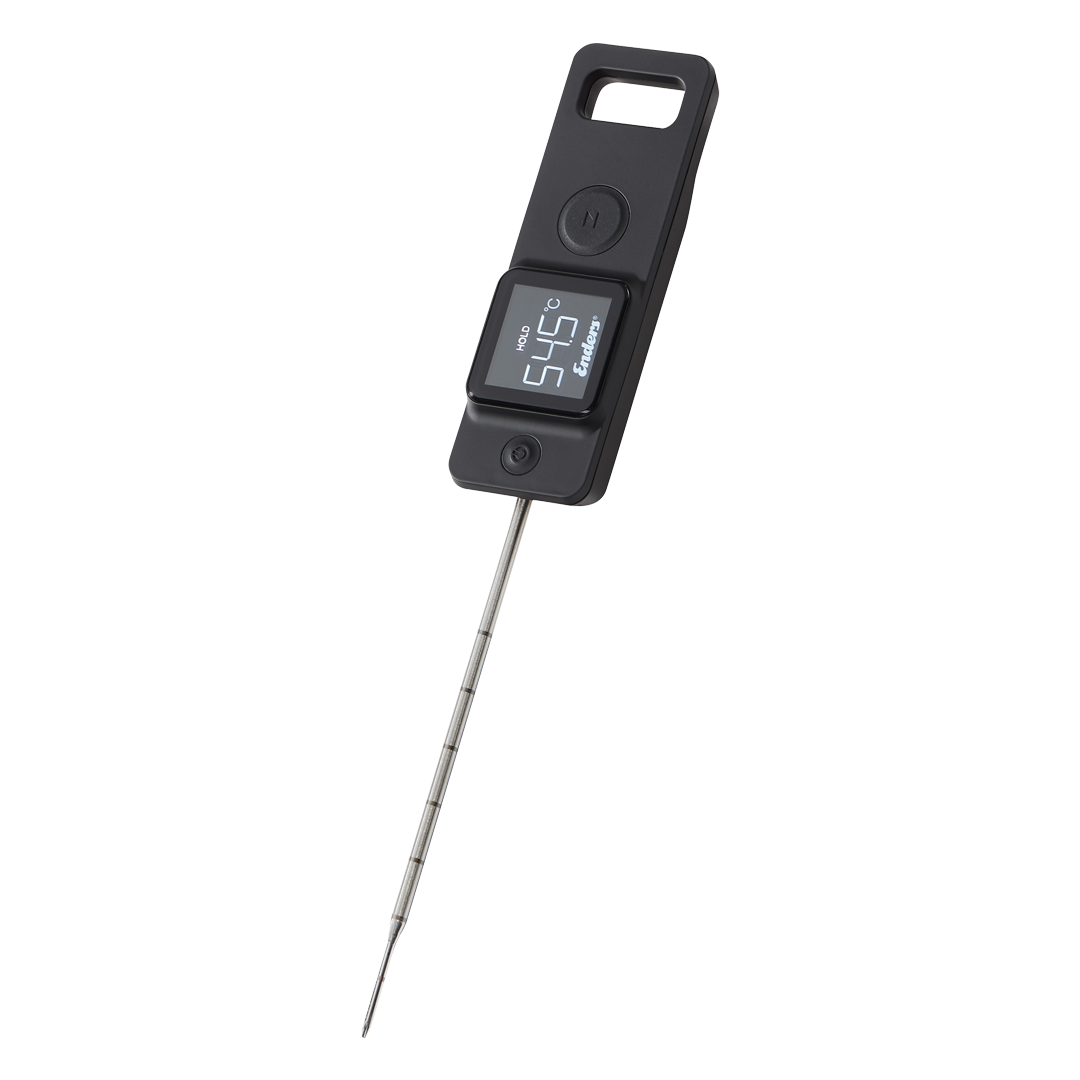 Termometro Digitale Premium per Barbecue con Sonda Pieghevole 150g Nero ENDERS