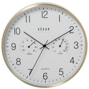 Orologio da Parete in Alluminio D 30cm Argento Peraga Home