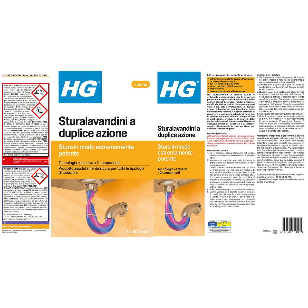 HG STURALAVANDINI DUPLICE AZIONE 2X500 ML