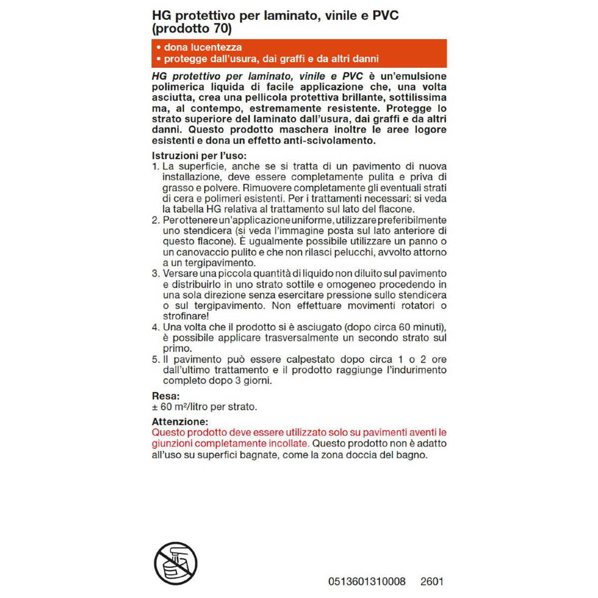 HG PELLICOLA PROTETTIVO LUCIDANTE PER LAMINATO 1 L
