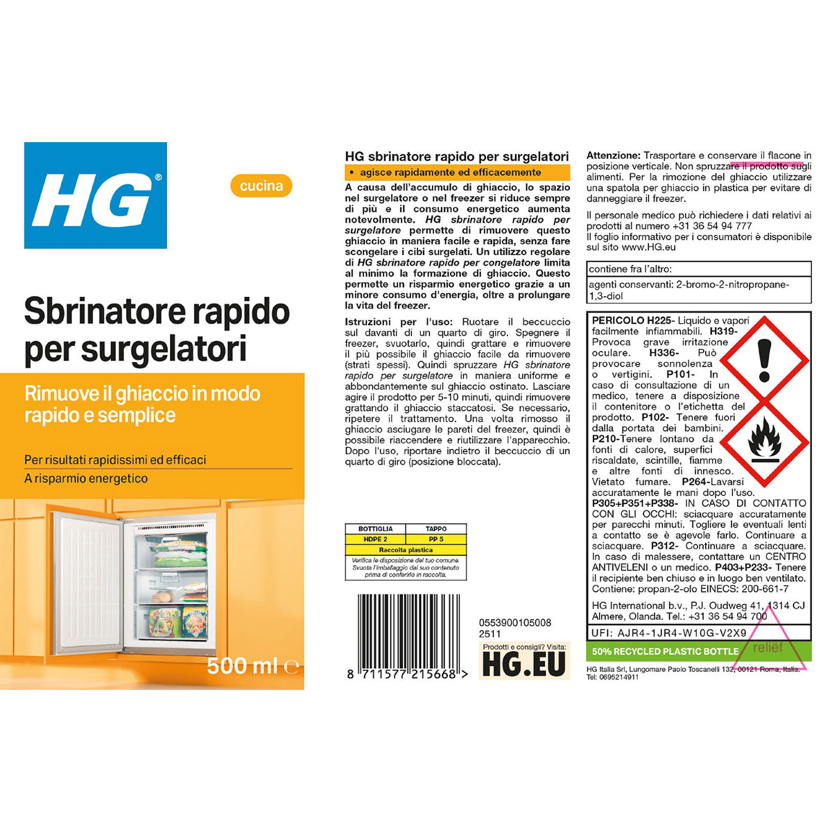 SBRINATORE RAPIDO PER SURGELATORI 500ML