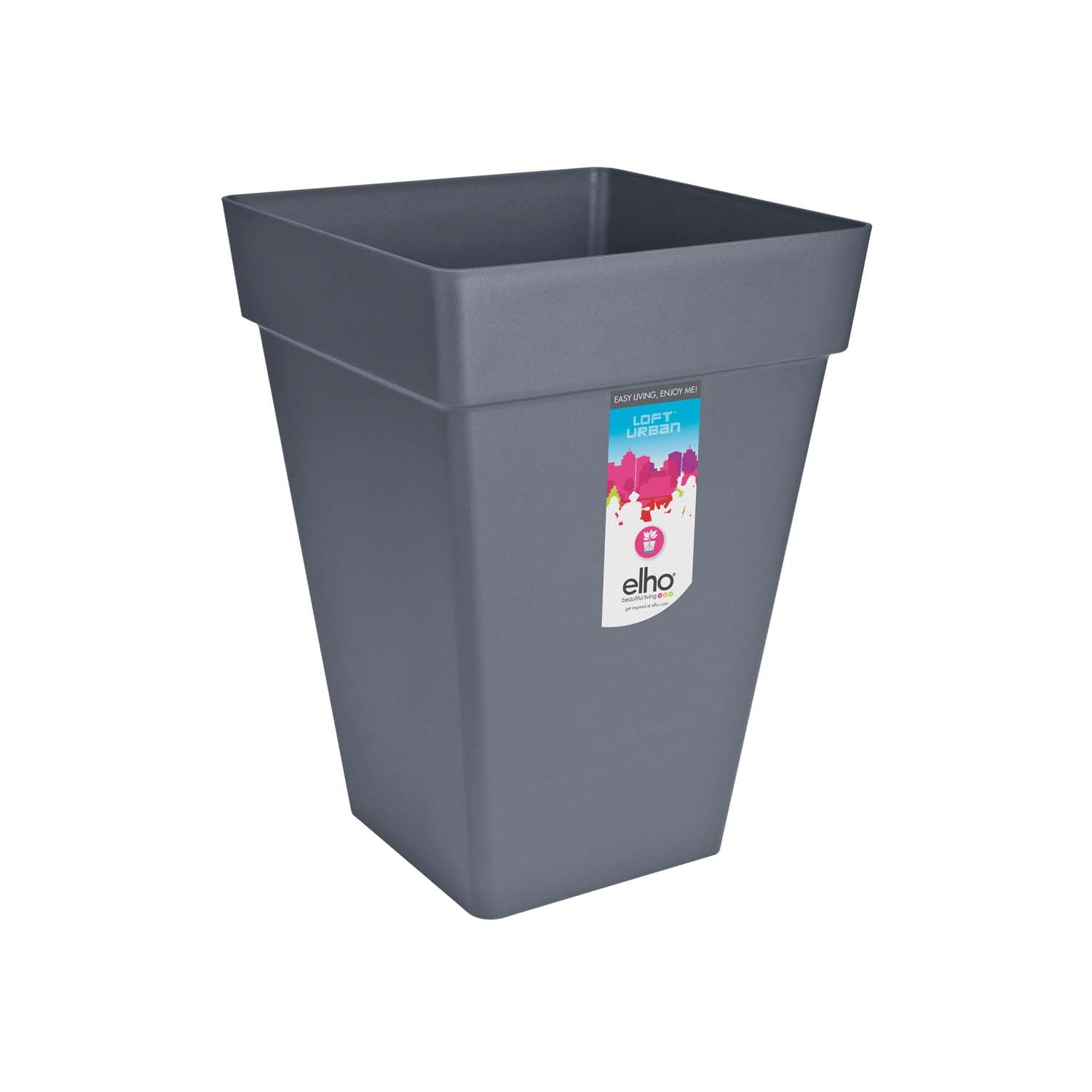 Loft Urban Square Vase, 30 cm hoch, Farbe nach Wahl