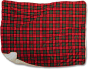 Coperta Plaid Falun 130 x 160 cm Rosso Verde Unique Living