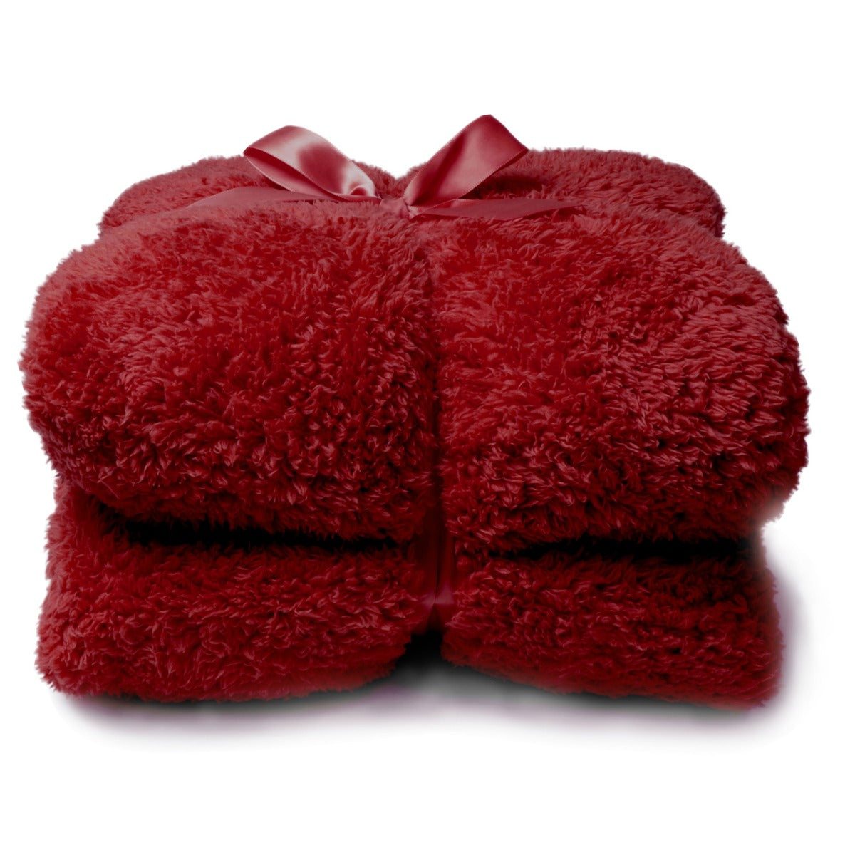 COPERTA PLAID TEDDY 150X200CM ROSSO