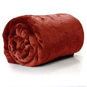 COPERTA PLAID ENZO 130X180CM ROSSO