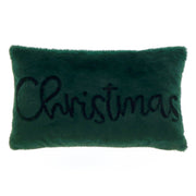 CUSCINO SCRITTA CHRISTMAS 30X50CM VERDE
