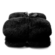 COPERTA PLAID TEDDY 150X200CM NERO