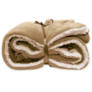COPERTA PLAID LARS 150X200CM MARRONE CHIARO TAFFY SCAMOSCIATA