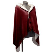 MANTELLA PLAID CON BOTTONI COBY 75X150CM BORDEAUX