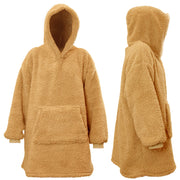 FELPA CON CAPPUCCIO TEDDY BEIGE TAGLIA UNICA 70X50X87CM