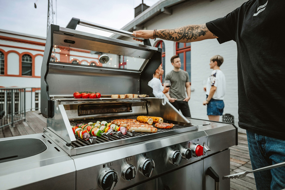 BARBECUE KANSAS II PRO 4 SIK PROFI TURBO A GAS