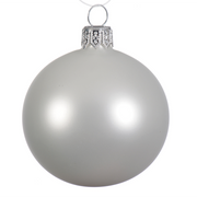 PALLINA DI NATALE BIANCO OPACO 10CM