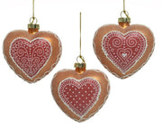 PALLINA IN VETRO A FORMA DI CUORE H10CM ASSORTITA