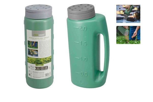 Spargitore manuale universale da giardino 2L Verde