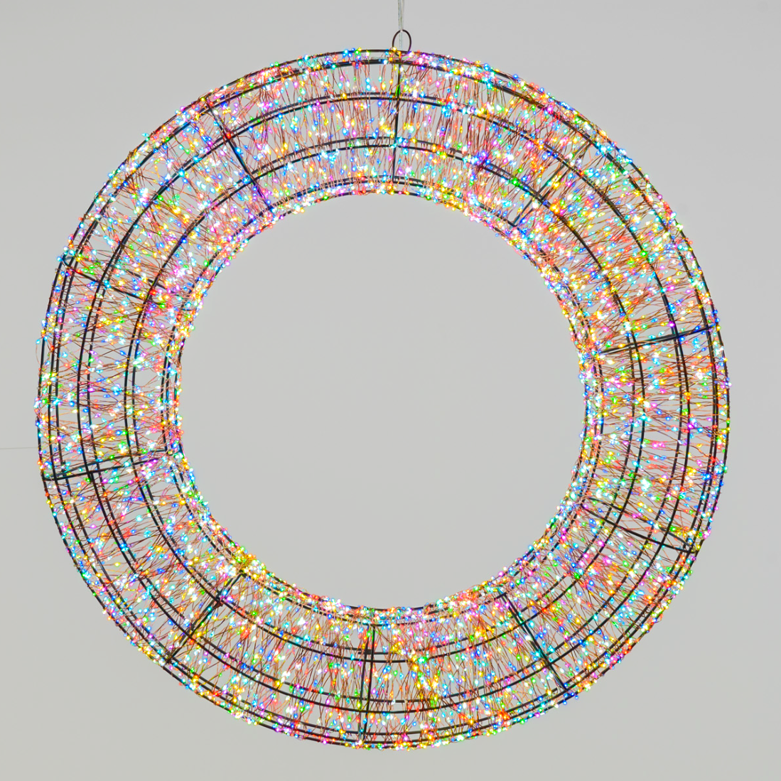 CORONA LUMINOSA 3D MARRONE D.75CM 6000 MICROLED RGB