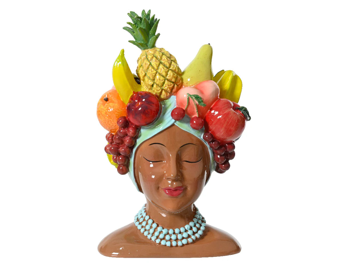 VASO TESTA CON FRUTTA D23 CM