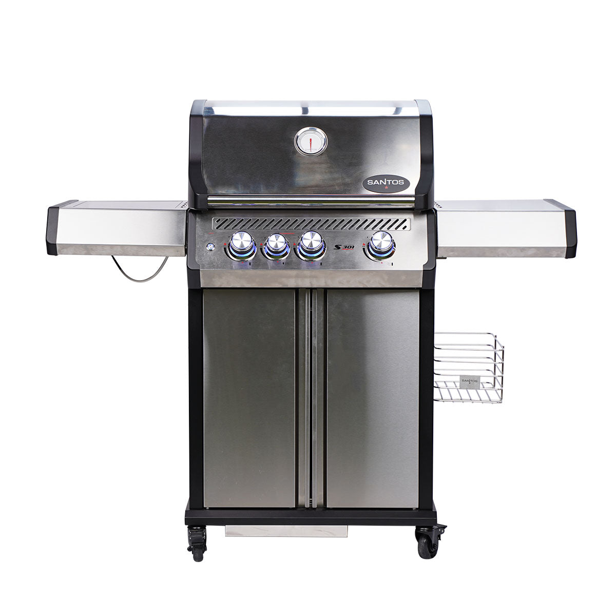 Barbecue a Gas S-301 Pro Acciaio Inox Santos