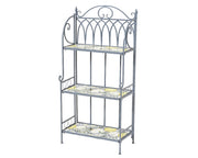 SCAFFALE MENSOLA SORRENTO BLU IN FERRO 31,5X58X118,5 CM