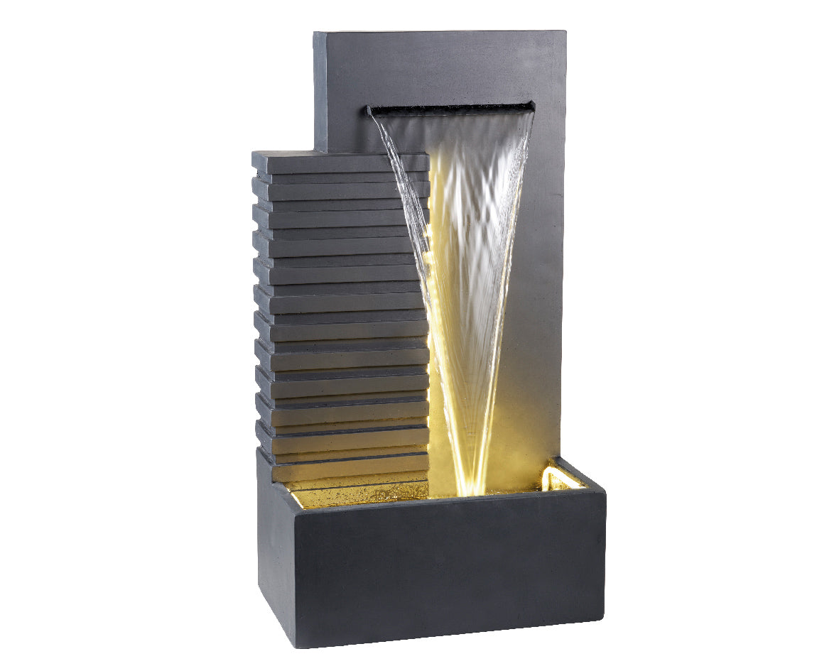 FONTANA RETTANGOLARE 32X52X95CM ANTRACITE
