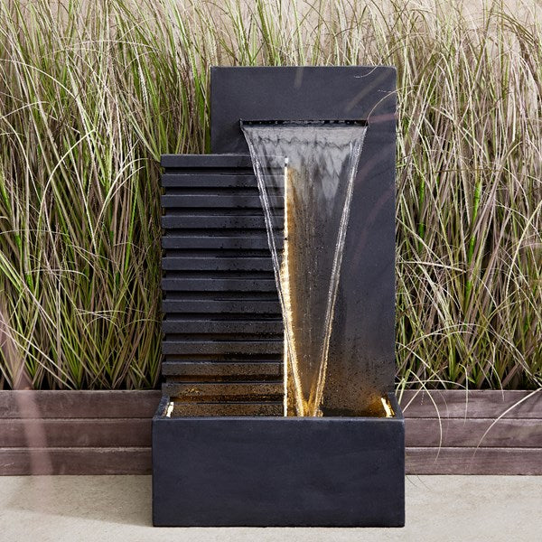FONTANA RETTANGOLARE 32X52X95CM ANTRACITE