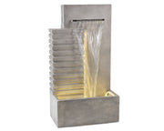FONTANA RETTANGOLARE 32X52X95CM GRIGIO CHIARO