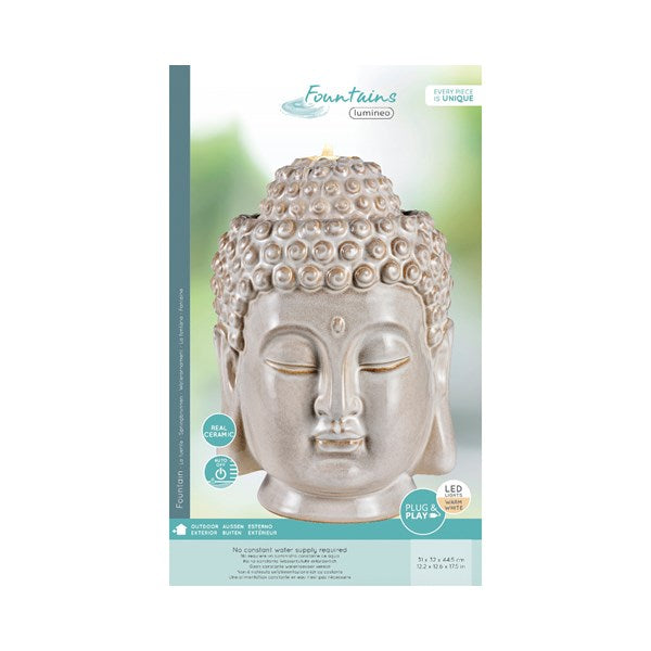 FONTANA BUDDHA 31X32X44,5CM 4LT COLOR BIANCO
