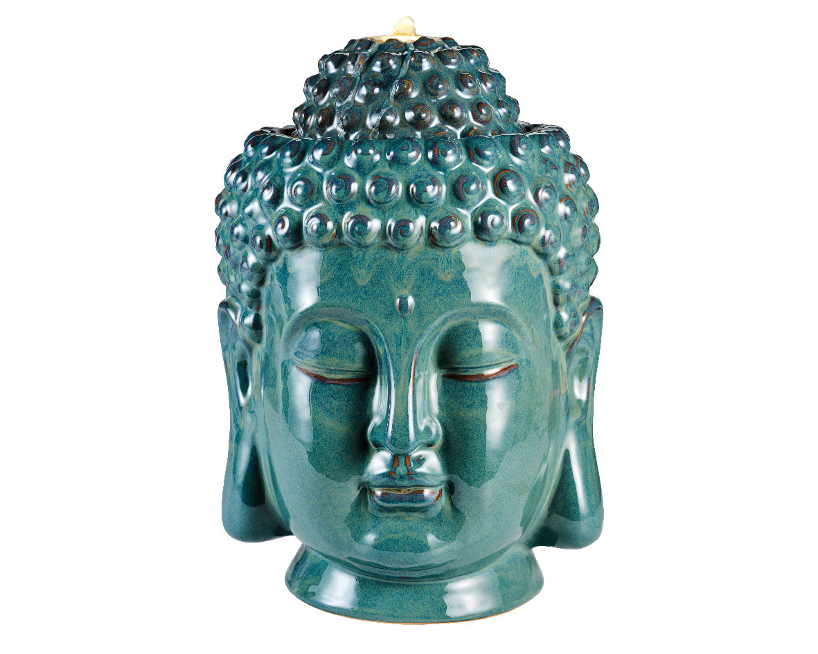 FONTANA BUDDHA 31X32X44,5CM 4LT COLOR PETROLIO