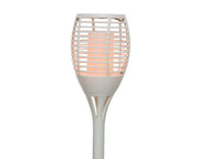 LAMPADA SOLARE TORCIA BIANCA CON FIAMMA D.12X62,5 CM BIANCO CALDO