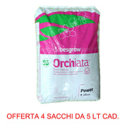 OFFERTA 4 PZ ORCHIATA POWER 9-12MM 5LT SUBSTRATO ORCHIDEE