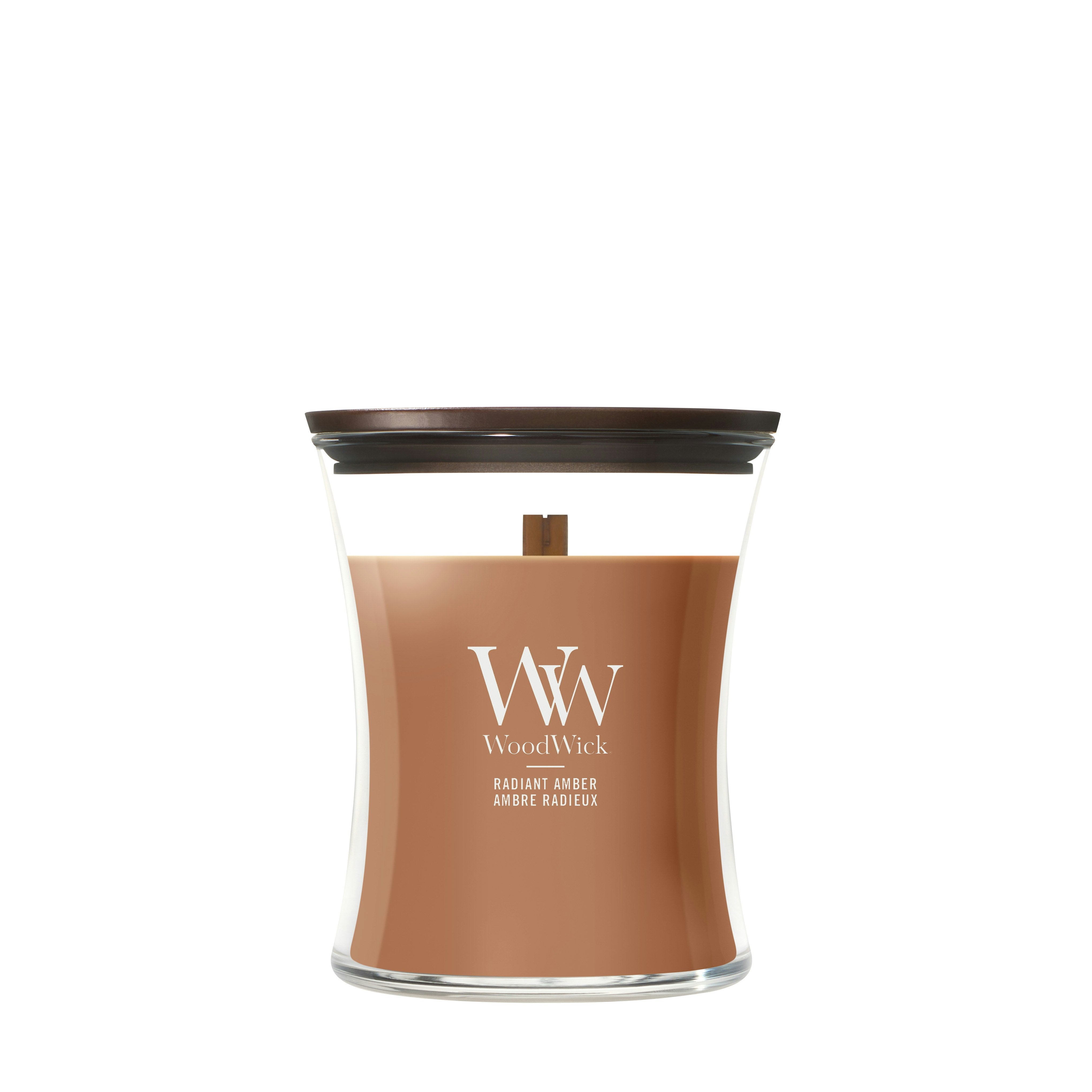 Candela Radiant Amber 275g Marrone WoodWick