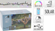Catena luminosa ricaricabile, 800 LED, multicolore