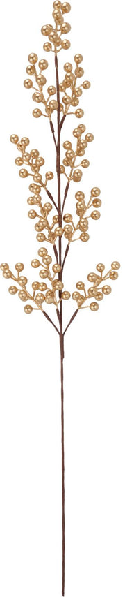 Ramo decorativo con bacche dorate, 95 cm