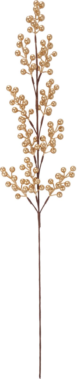 Ramo decorativo con bacche dorate, 95 cm