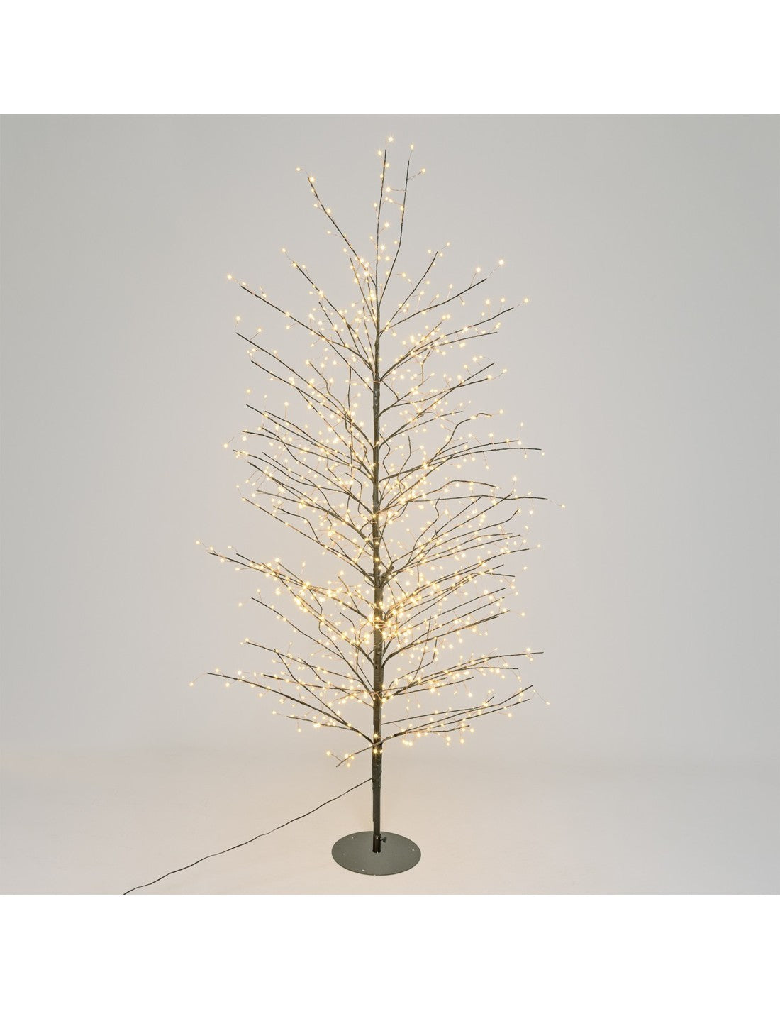 Albero Ramo Tiglio Marrone 200cm 1120 MicroLED FlashLED IP44 Peraga Christmas