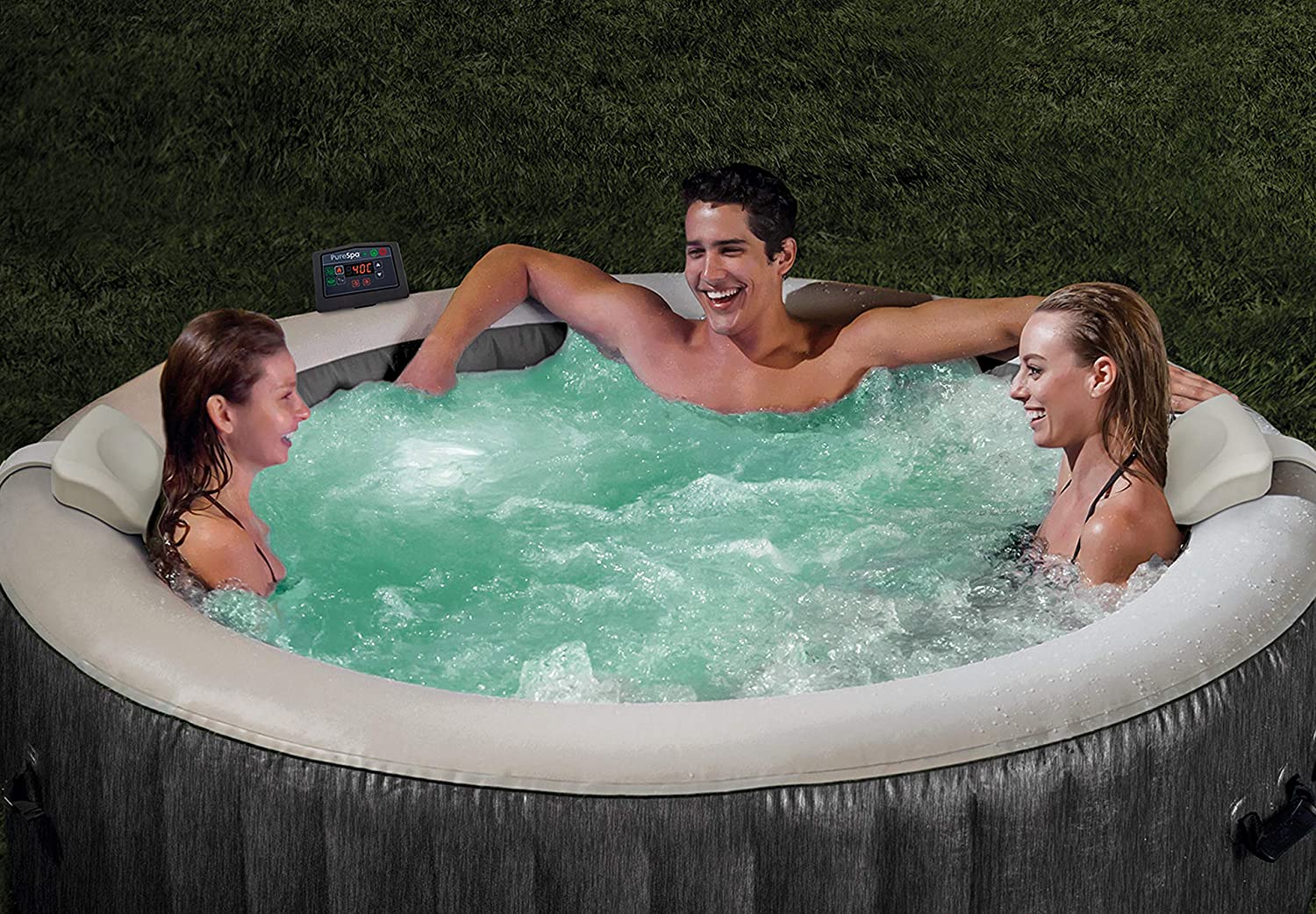 IDROMASSAGGIO INTEX PURE SPA GREYWOOD DELUXE - 216 X 71 CM 6 POSTI
