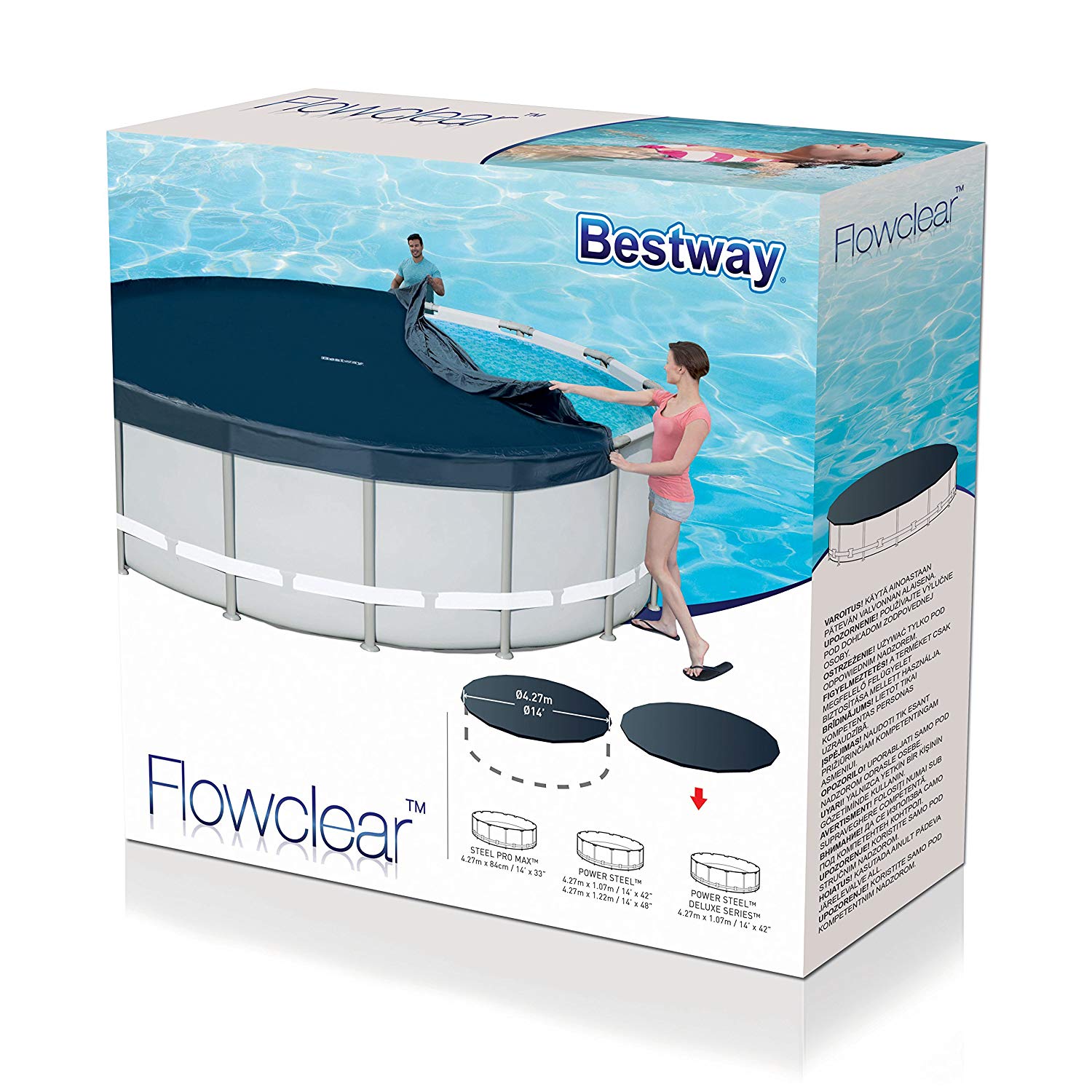 COPERTURA PER PISCINE STEEL FRAME DIAM 427CM BESTWAY
