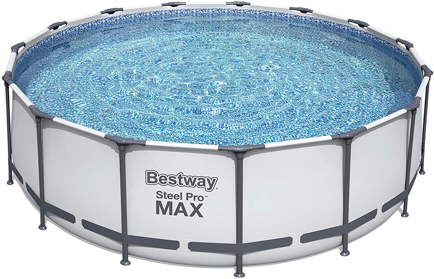 PISCINA STEEL PRO MAX 457X122CM CON POMPA FILTRO SCALETTA E TELO COPERTURA