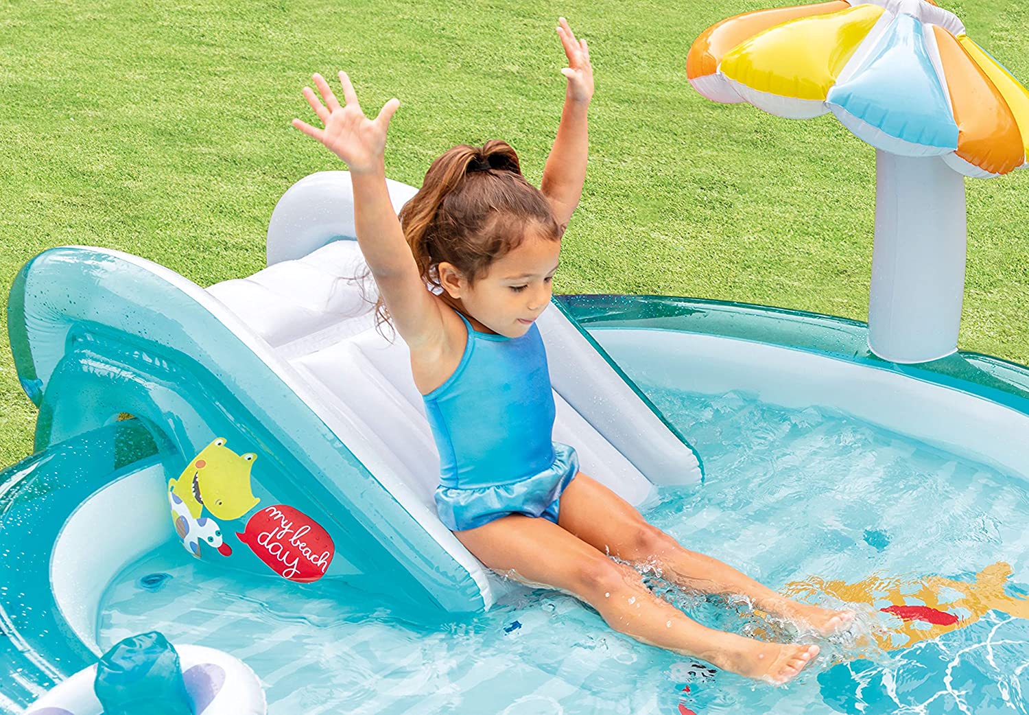 PISCINA PLAY CENTER ALLIGATORE CON SPRUZZO  201X170X84CM