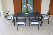 TAVOLO DA ESTERNO 200X90 CM GRIGIO FLORENCE