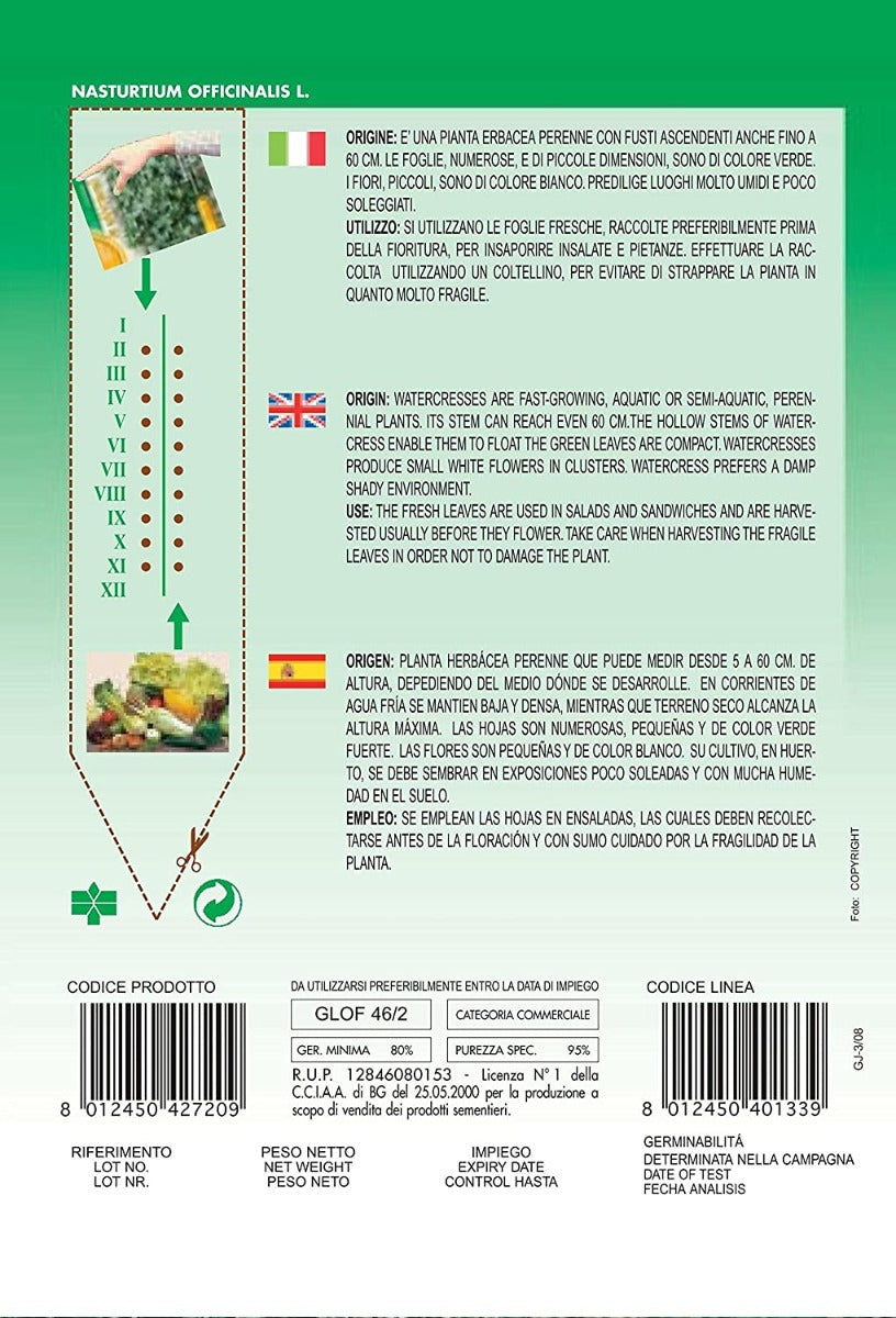 SEMI CRESCIONE DELLE FONTANE OFFICINALE