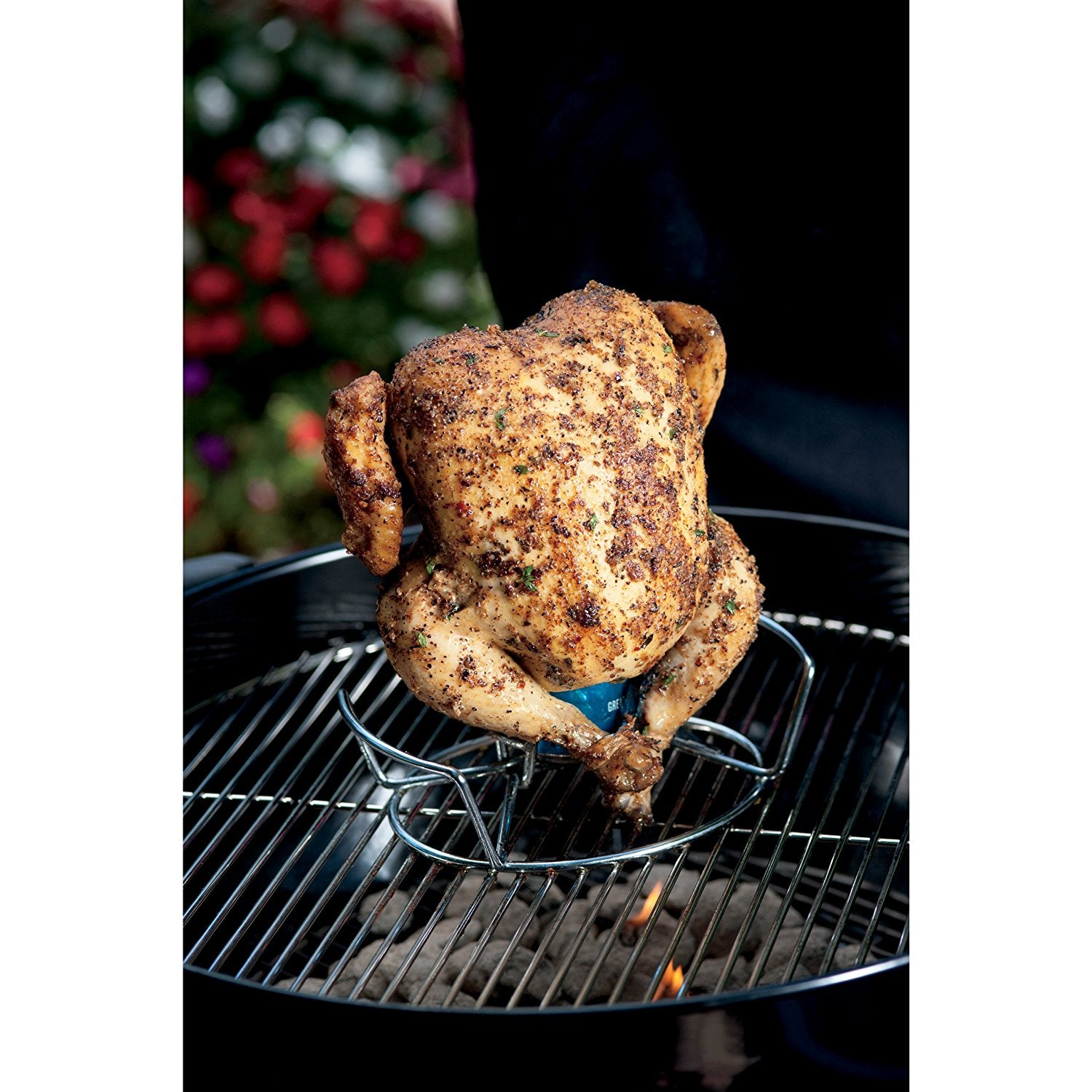 SUPPORTO BARBECUE PER COTTURA POLLO WEBER