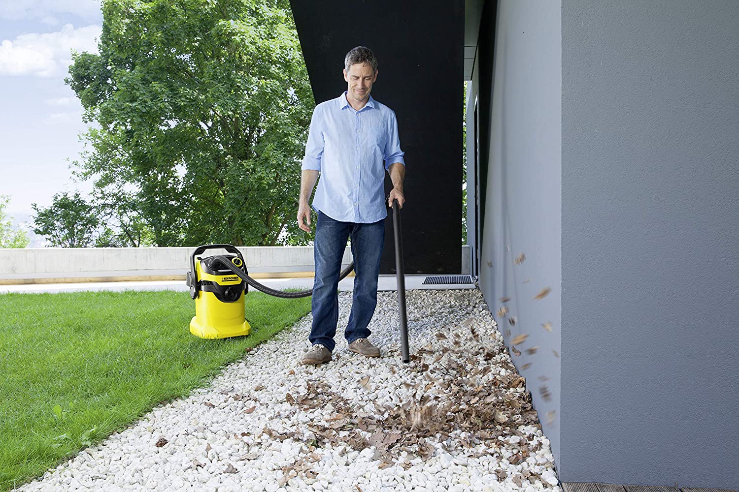 KARCHER WD 5 - ASPIRATORE SOLIDI E LIQUIDI 240 AIR WATT, SERBATOIO 25 LT