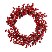 MICA Decorations Ghirlanda con bacche D50 cm, rosso