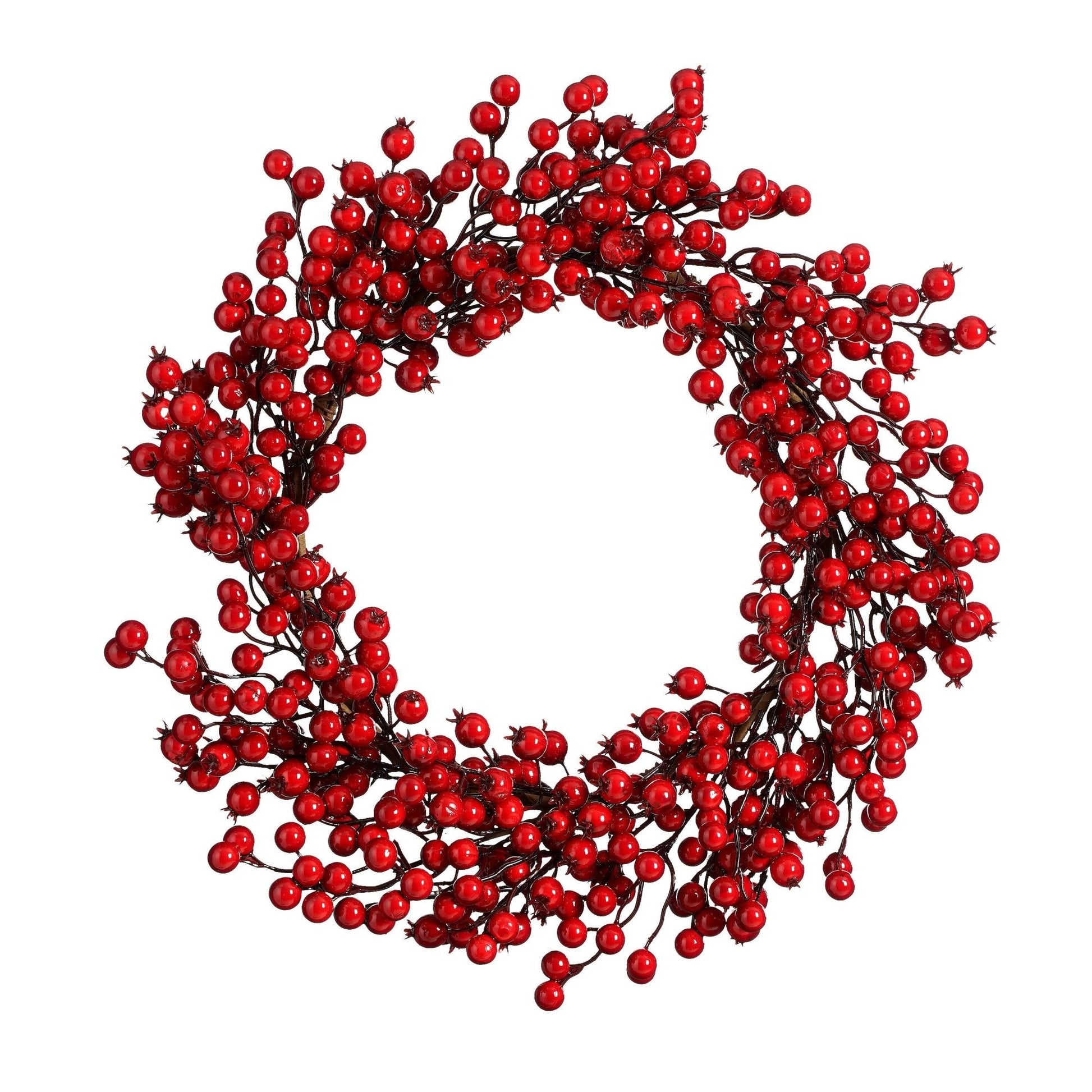 MICA Decorations Ghirlanda con bacche D50 cm, rosso